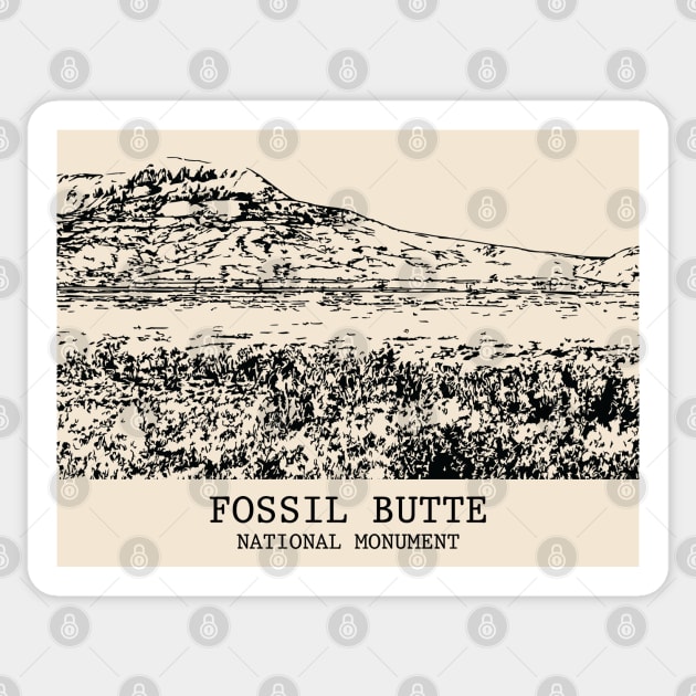 Fossil Butte National Monument Sticker by Lakeric